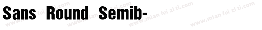 Sans Round Semib字体转换